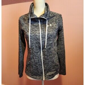 Under Armour Heat Gear Women's Tech Twist Full Zip Grey Shirt Jacket Size Small